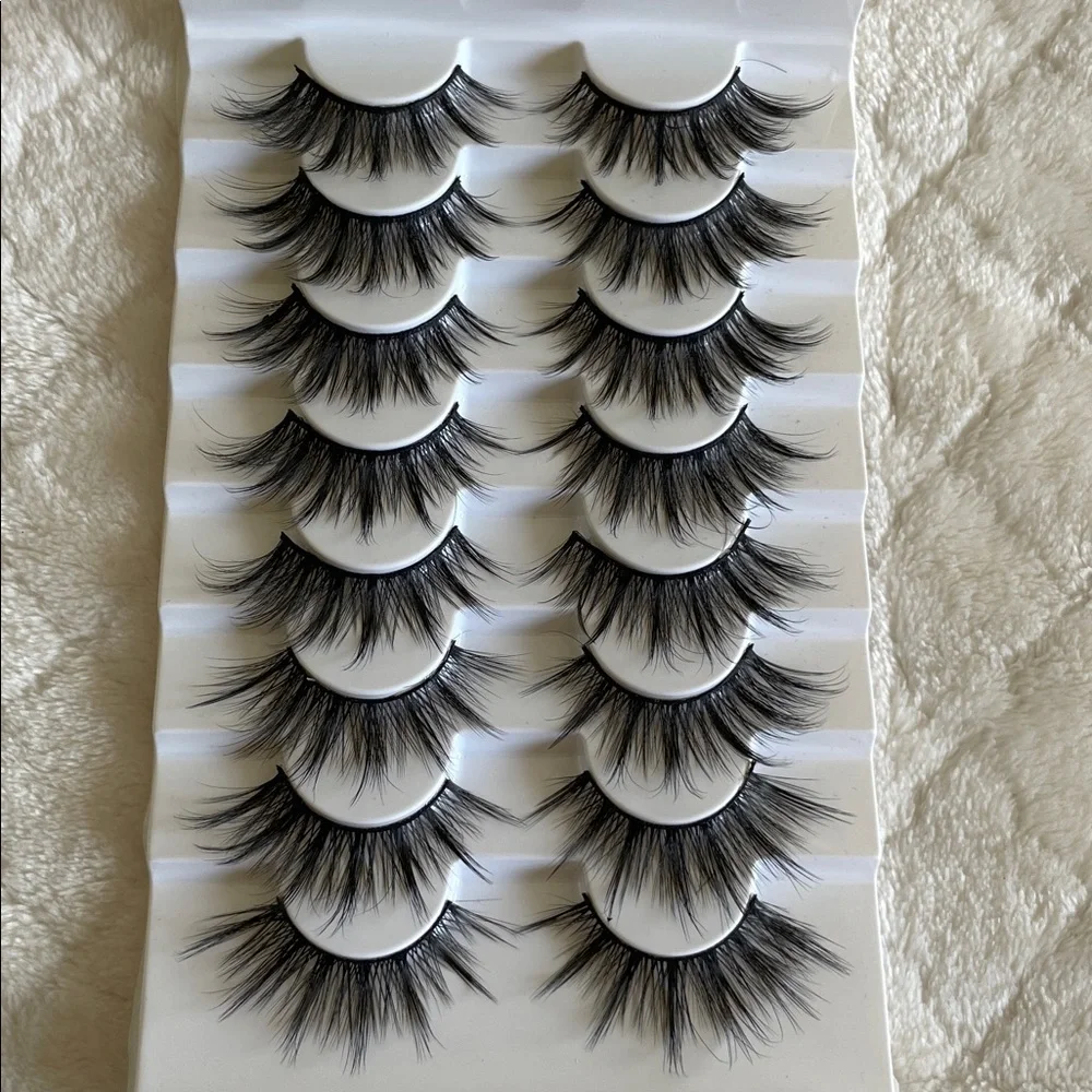 Voluminous Black False Eyelashes bundle Set 3 packs